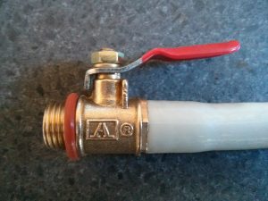 Ball valve with hose