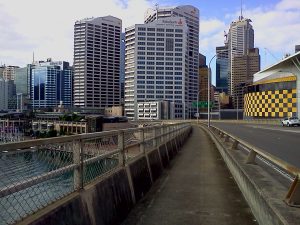 Looking back towards the CBD