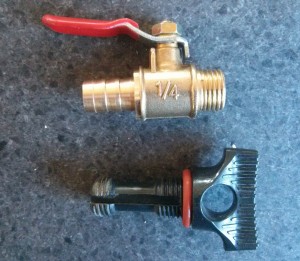 Brass ball valve and original plug